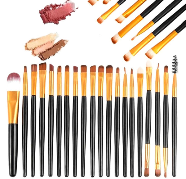 Makiažo pagrindo šepetėlių komplektas 20 vnt. C8