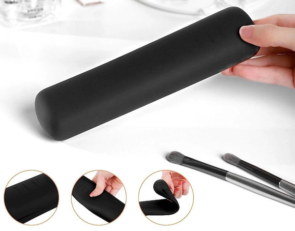 Makiažo šepetėlių dėklas S9 juodas