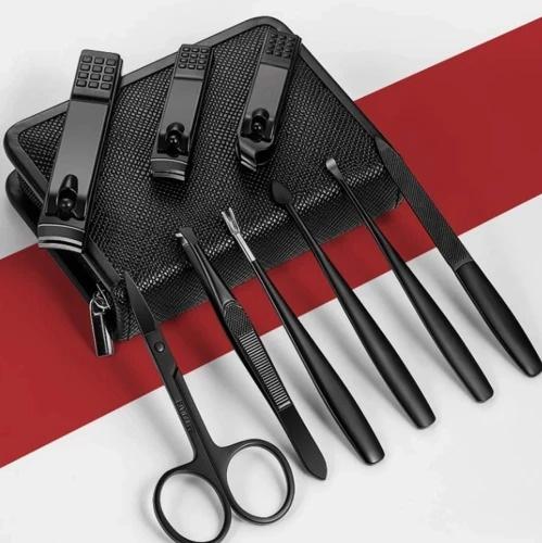 Manikiūro, pedikiūro įrankių rinkinys, 9 dalių FX2