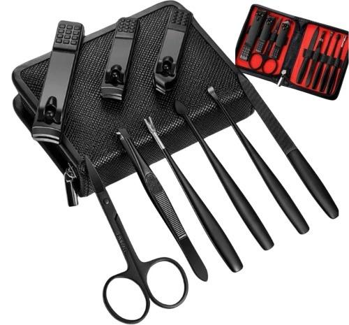 Manikiūro, pedikiūro įrankių rinkinys, 9 dalių FX2