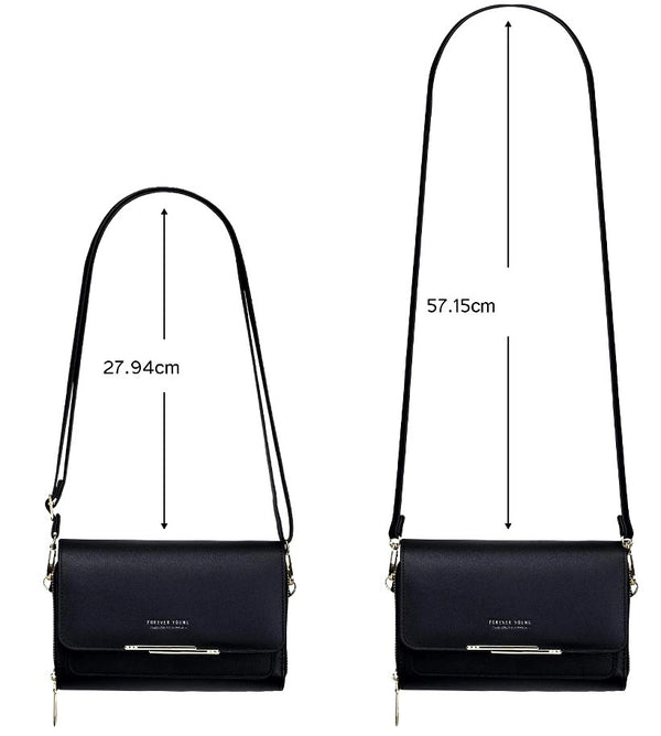 Maža rankinė moterims A54, juoda R844