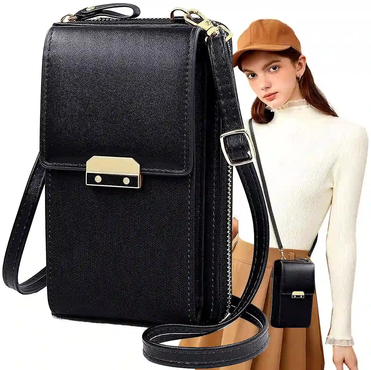 Maža rankinė moterims S50 juoda R790