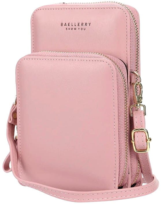 Maža rankinė, piniginė moterims R28, rožinė