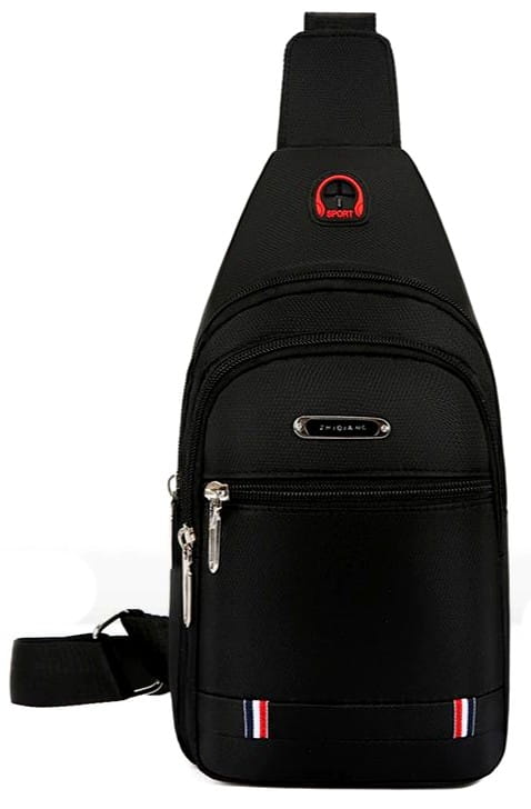 Maža sportinė kuprinė, krepšys vyrams T107, juoda R275