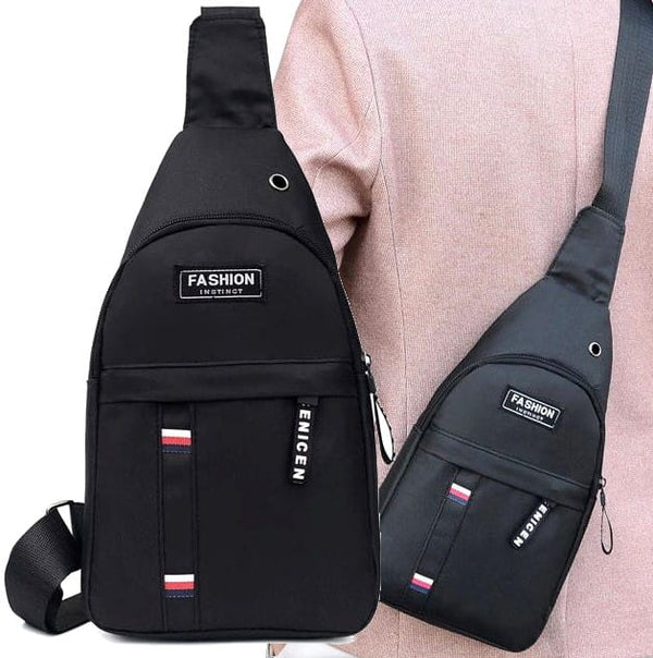 Maža sportinė kuprinė vyrams L131, juoda R281