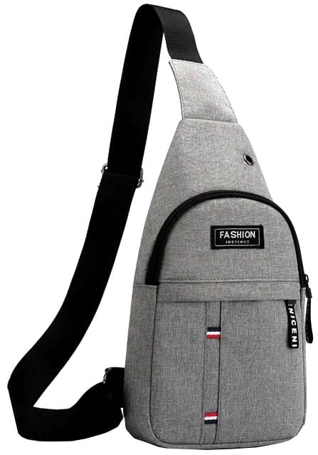 Maža sportinė kuprinė vyrams L131, pilka R280