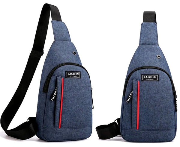 Maža sportinė kuprinė vyrams L132, mėlyna R278