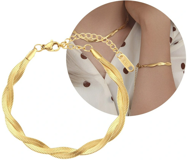 Moteriška apyrankė K72, aukso spalvos