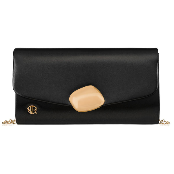 Moteriška delninė, juoda, dirbtinė oda R579