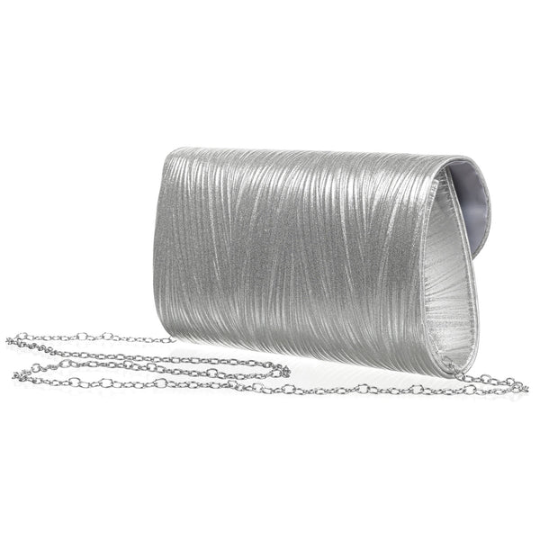 Moteriška delninė, sidabrinė, dirbtinė oda, su magnetu R570