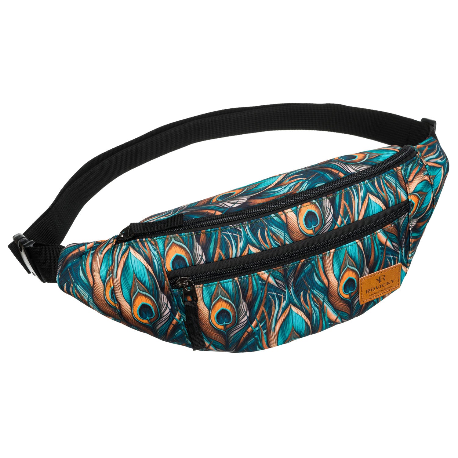 Moteriška gėlėta rankinė, poliesteris, reguliuojamas dirželis R558