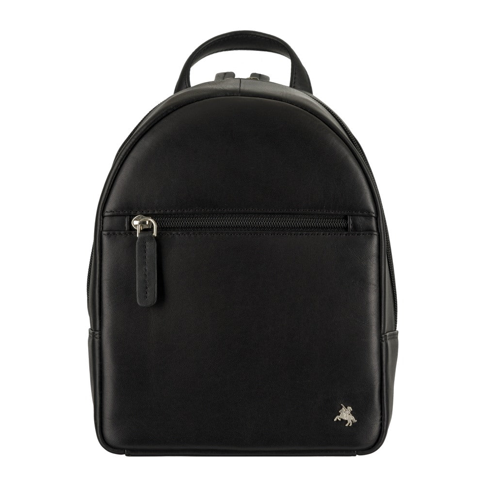 Moteriška odinė kuprinė, Visconti S-46, juoda