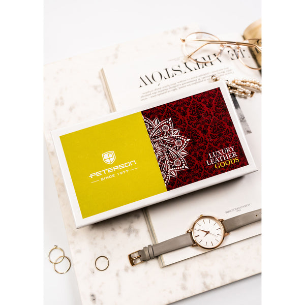 Moteriška odinė piniginė, raudona D1806