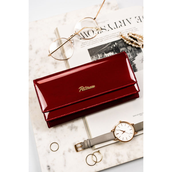 Moteriška odinė piniginė, raudona D1806