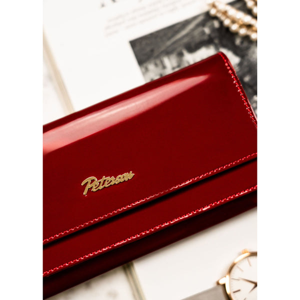 Moteriška odinė piniginė, raudona D1806