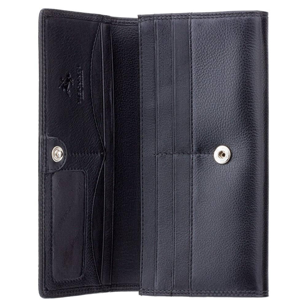 Moteriška odinė piniginė Visconti HT35, juoda D1852