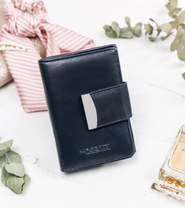 Moteriška piniginė Cavaldi C25, tamsiai mėlyna D1790