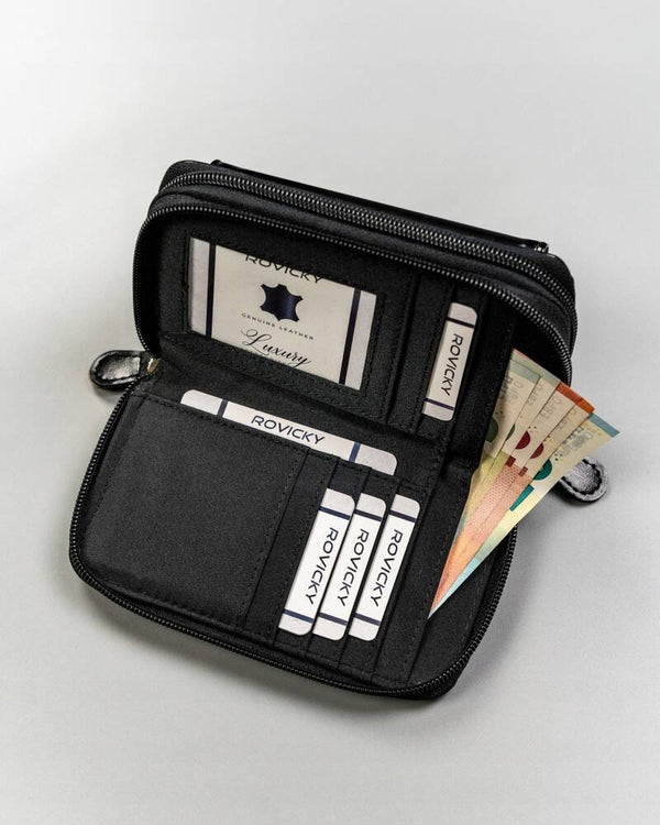 Moteriška piniginė Cavaldi T2, juoda D1769