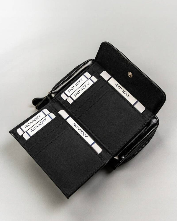 Moteriška piniginė Cavaldi T2, juoda D1769