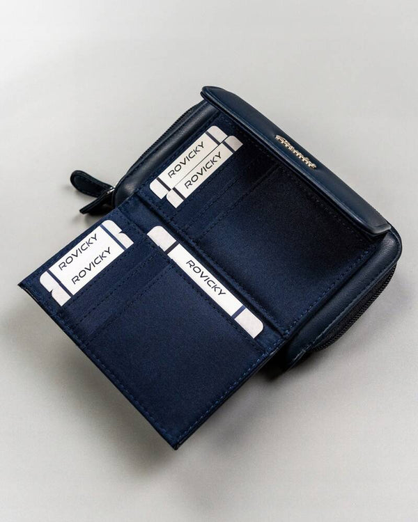 Moteriška piniginė Cavaldi T3, mėlyna D1768