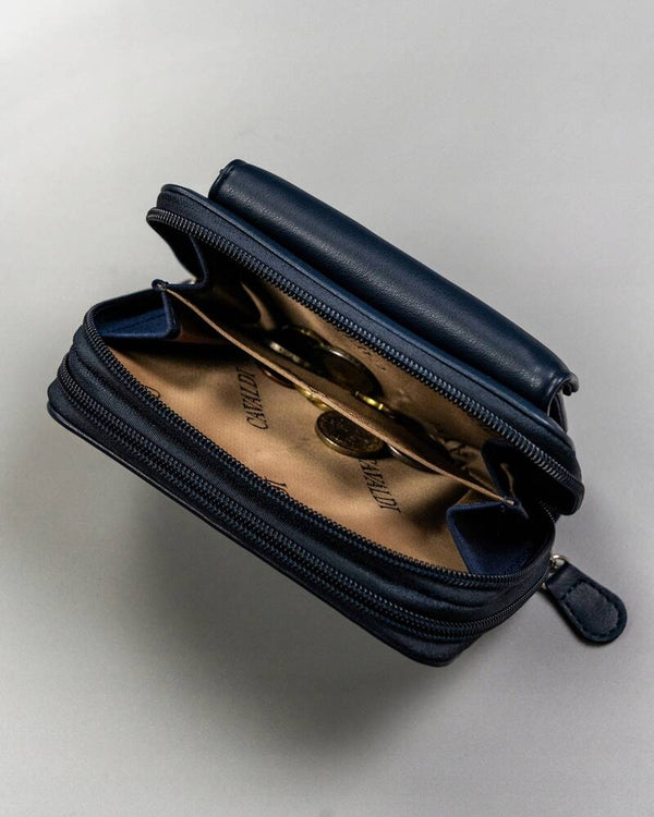 Moteriška piniginė Cavaldi T3, mėlyna D1768