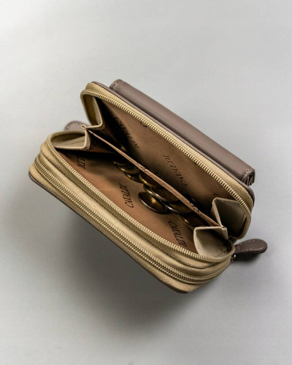 Moteriška piniginė Cavaldi T4, smėlio spalvos D1767