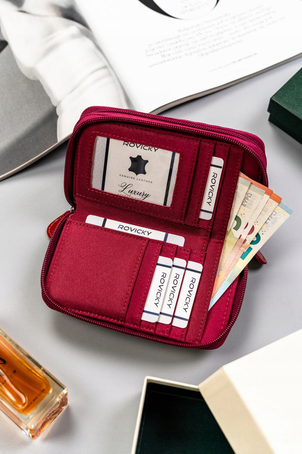 Moteriška piniginė Cavaldi T5, raudona D1766