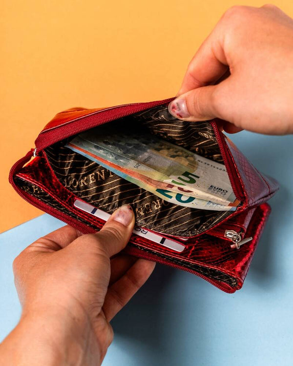 Moteriška piniginė Lorenti R4, raudona D1745