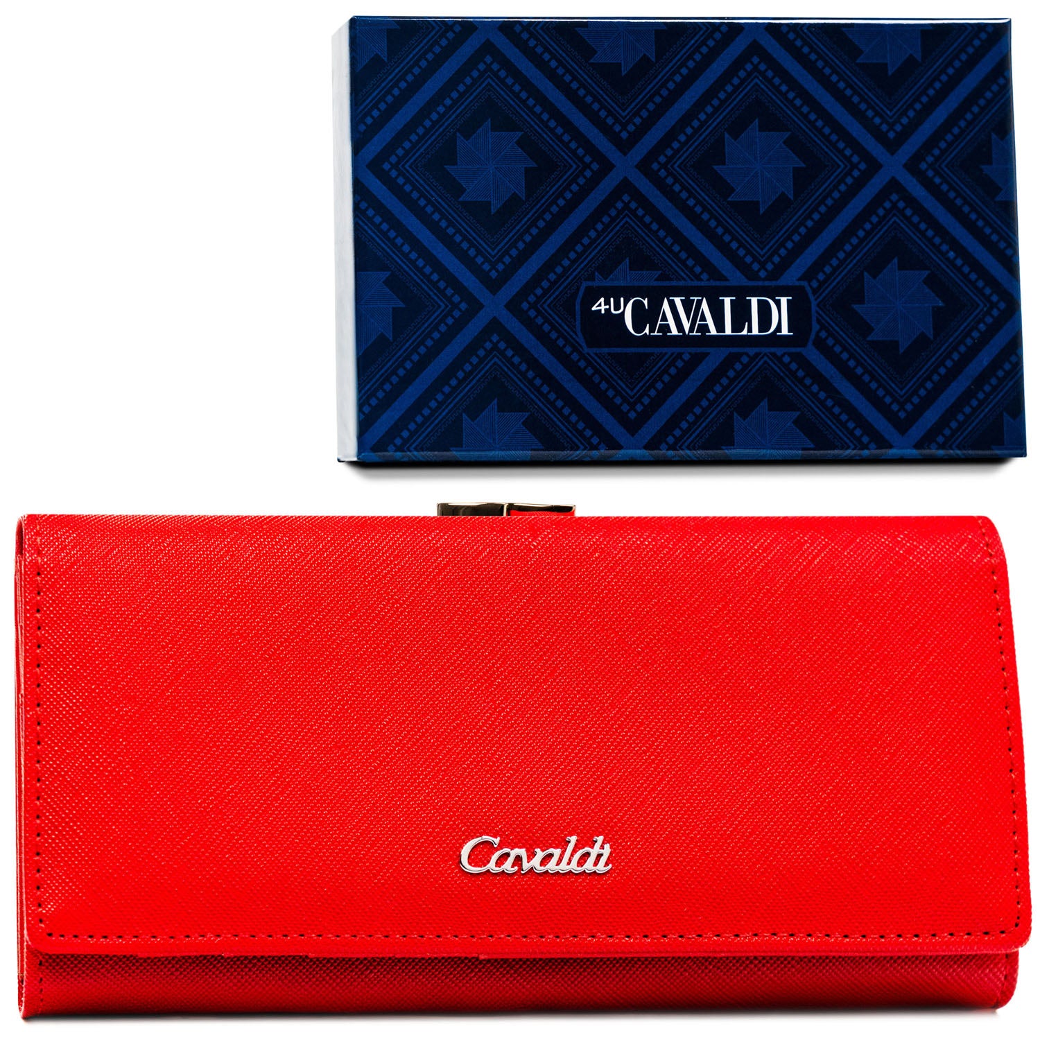 Moteriška piniginė, raudona, dirbtinė oda D1631