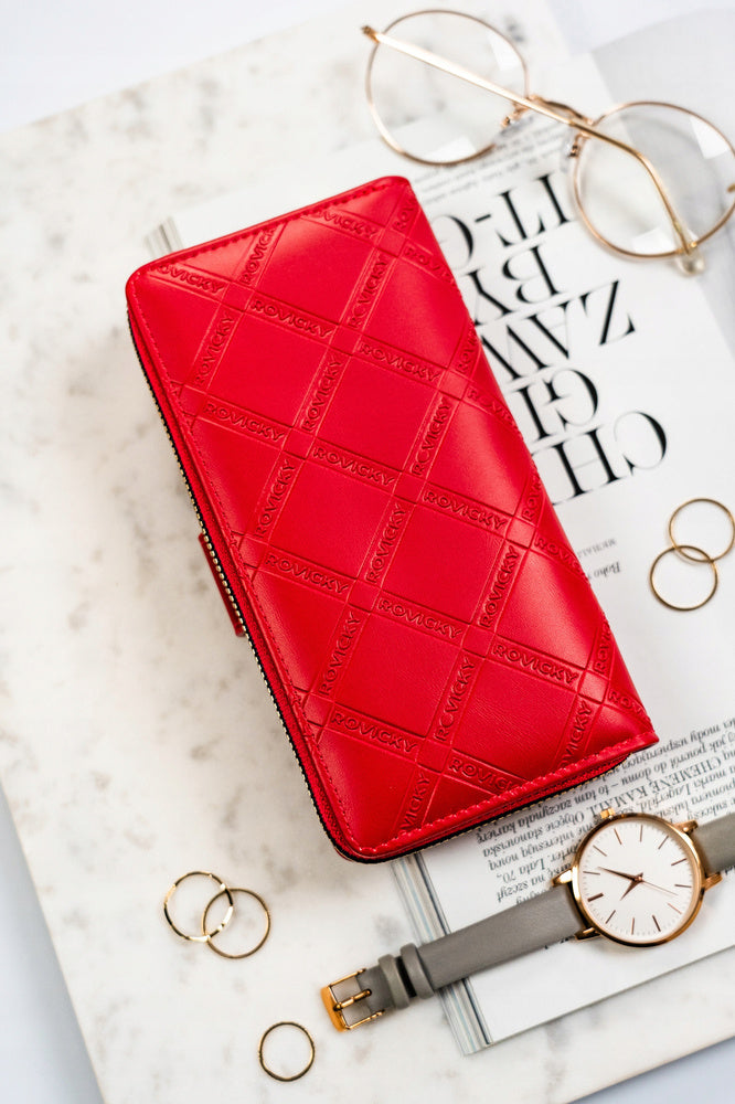 Moteriška piniginė Rovicky P1, raudona D1705