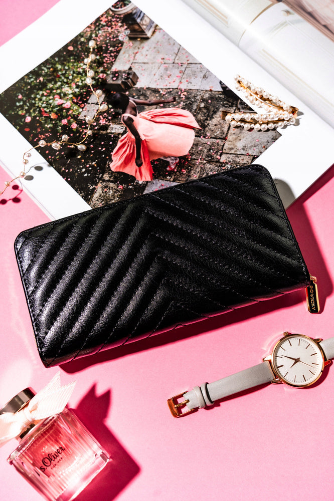 Moteriška piniginė Rovicky P15, juoda D1701