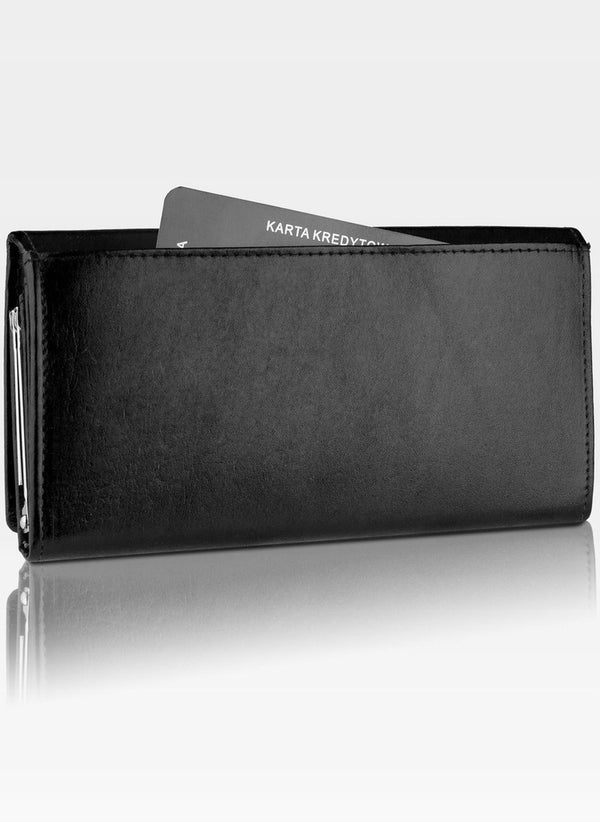 Moteriška piniginė STEVENS, juoda D1683