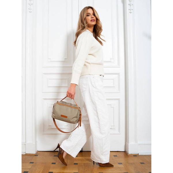 Moteriška rankinė, khaki/ruda R490