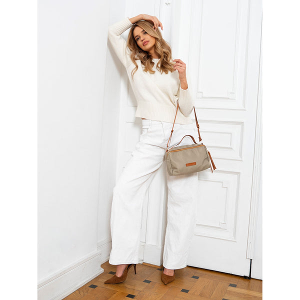 Moteriška rankinė, khaki/ruda R490
