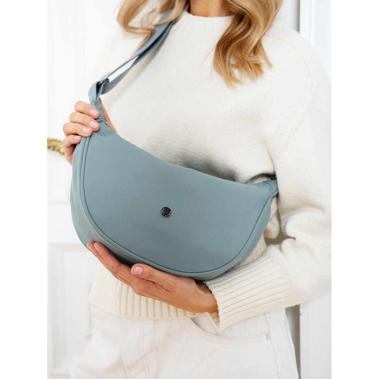 Moteriška rankinė, mėlyna, poliesteris R487