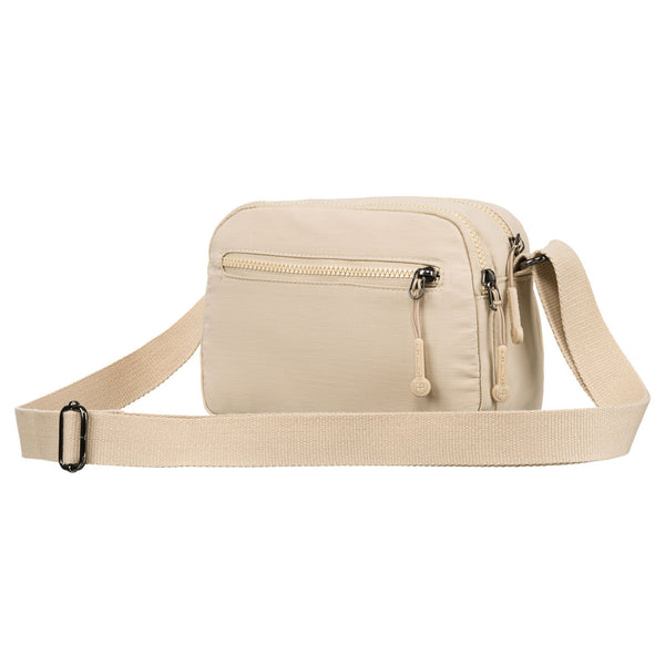 Moteriška rankinė, smėlio spalvos, reguliuojamas dirželis R475