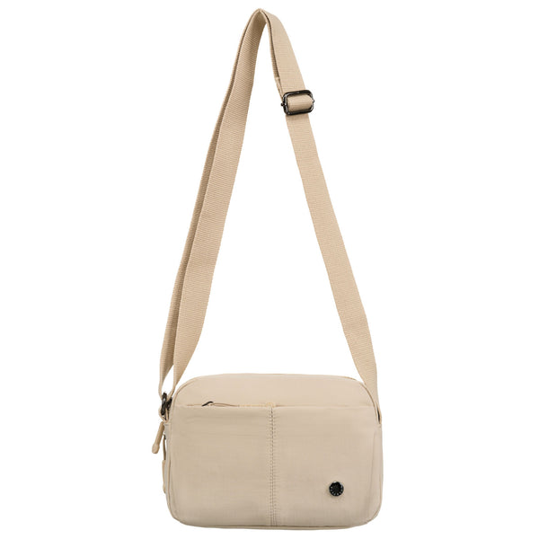 Moteriška rankinė, smėlio spalvos, reguliuojamas dirželis R475