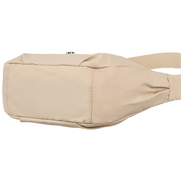 Moteriška sportinė rankinė, smėlio spalvos, poliesteris R468
