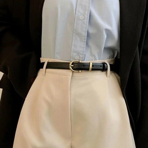 Moteriškas diržas F54 juodas