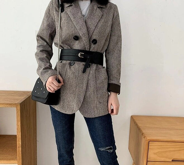 Moteriškas diržas R117 juodas