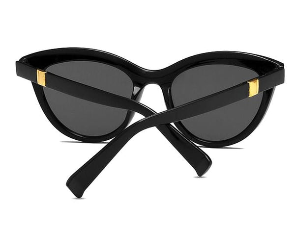 Moteriški akiniai nuo saulės cat-eye O091, juodi