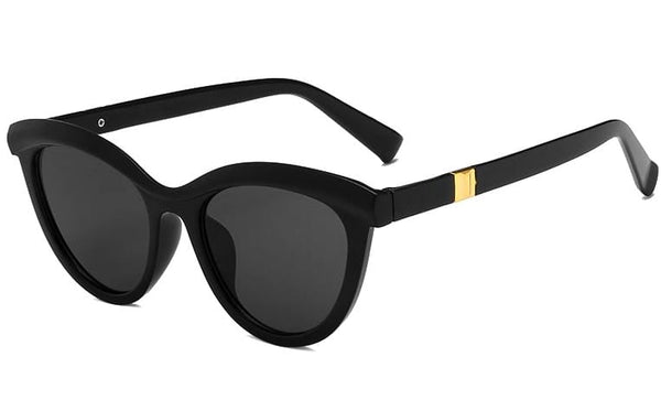 Moteriški akiniai nuo saulės cat-eye O091, juodi