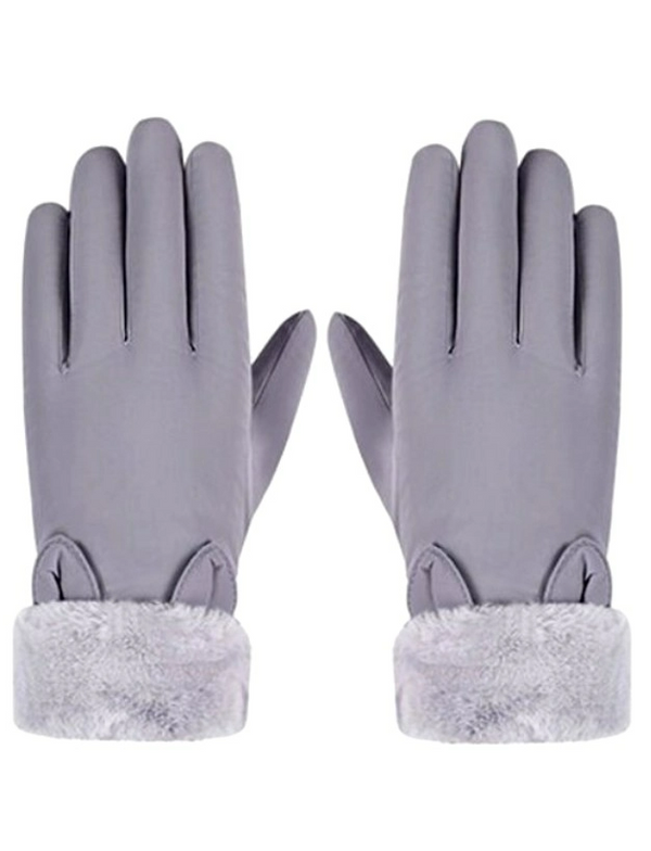 Moteriškos žieminės pirštinės R78, pilkos