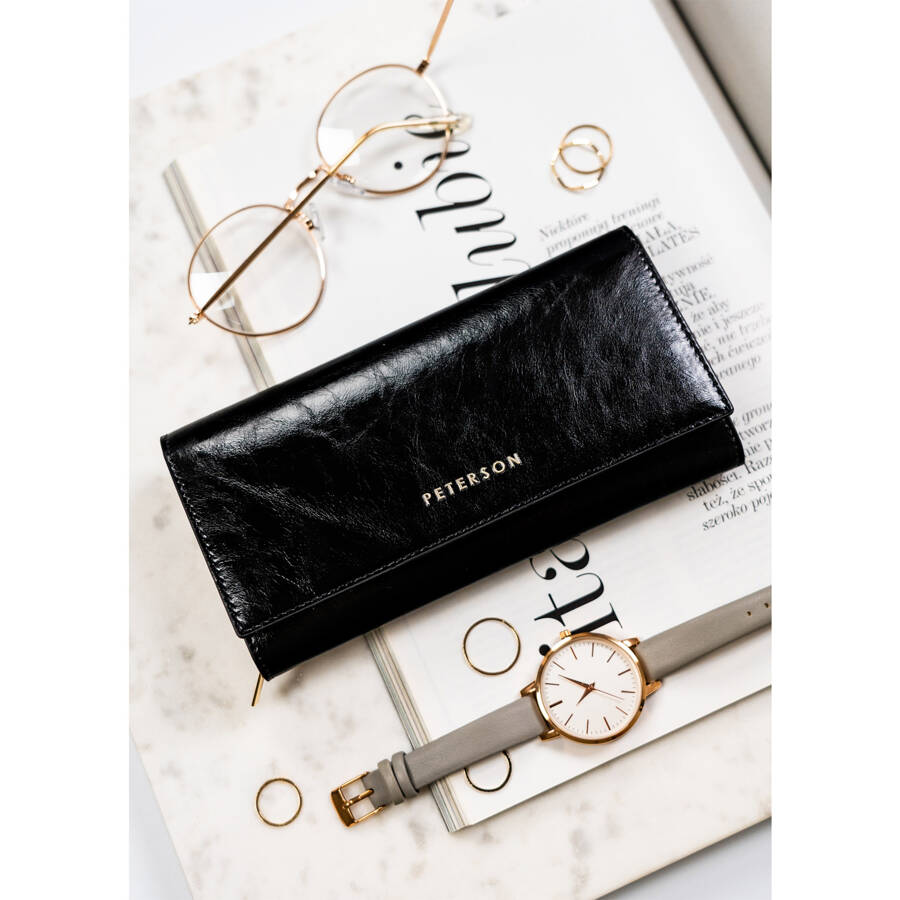 Natūralios odos piniginė moterims Peterson L164 D1546