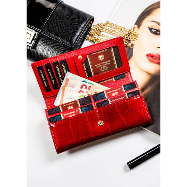 Natūralios odos piniginė moterims Peterson L219 D1485