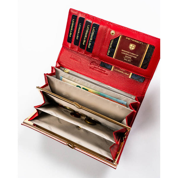 Natūralios odos piniginė moterims Peterson L219 D1485