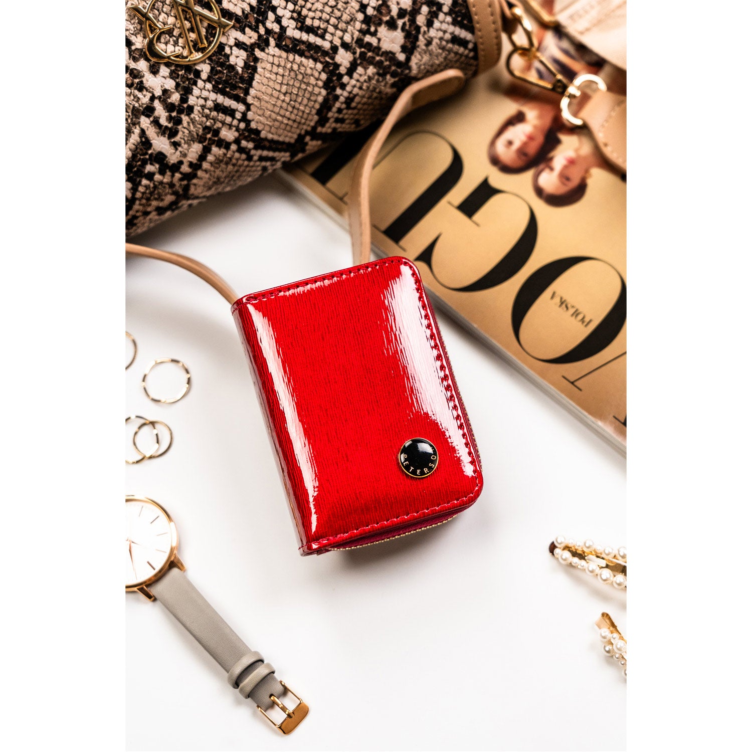 Natūralios odos piniginė moterims Peterson L264 D1435