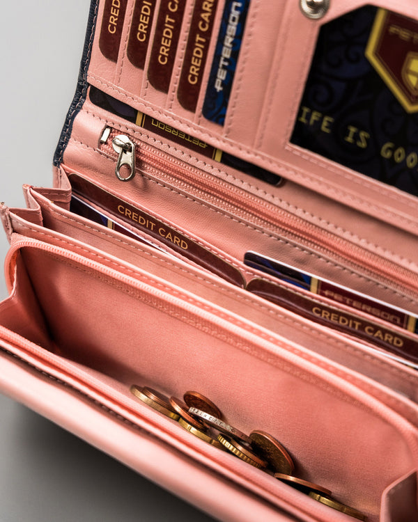 Natūralios odos piniginė moterims Peterson L32 D1420