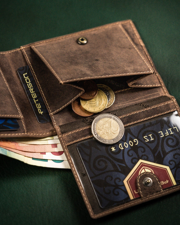 Natūralios odos piniginė vyrams Peterson L38 D1414