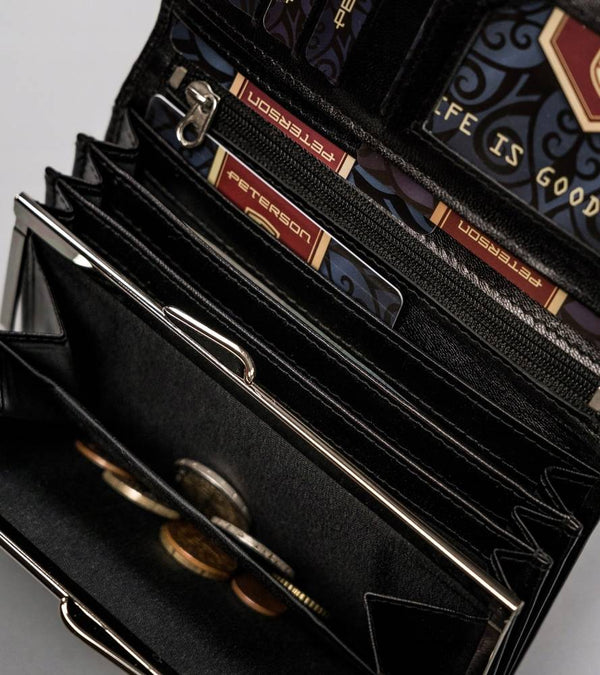 Natūralios odos piniginė moterims Peterson L44 D1407